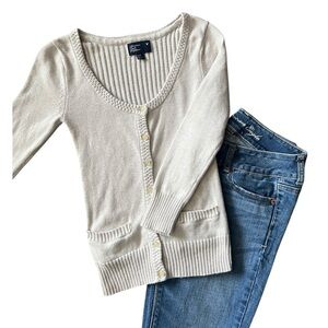 American Eagle Pocket Cardigan Sweater
